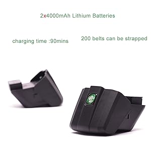 Electric Strapping Machine For 1/2-5/8 Inch PP PET Strap Automatic Strapping Tool With 2X4000mAh Battery Handheld