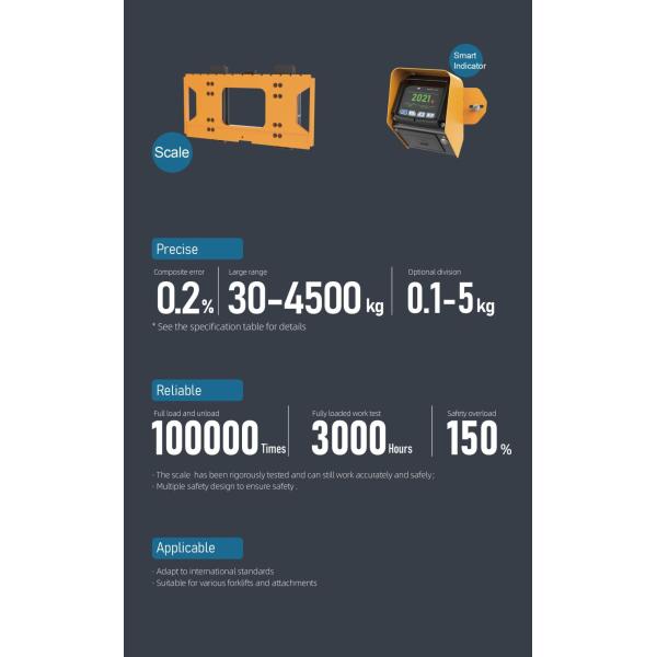 Electric Forklift Weighing System , Rechargeable Onboard Forklift Scale forklift weight scale