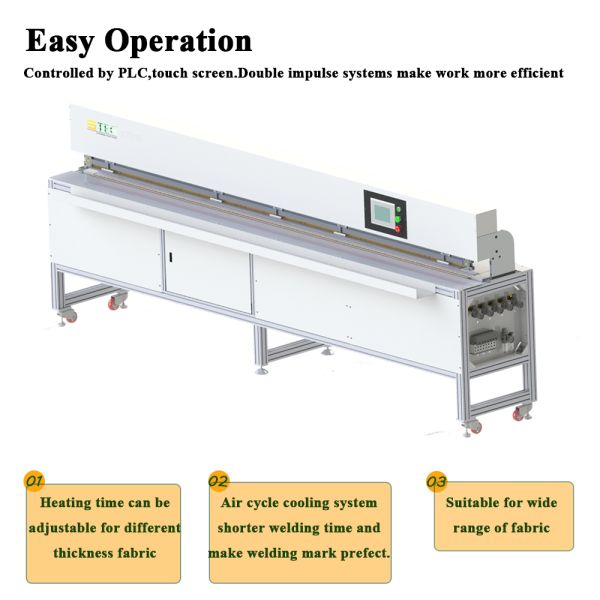 Automatic Impulse Fabric Welding Machine Welding for All Kinds Blinds Roller Blind zebra Blind Multiple Ways