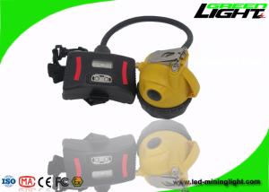 392g Lightweight Semi-corded Cap Lamp IP68 Waterproof LED Mining Headlamp 15000Lux 1.7W High Beam Flame Resistant