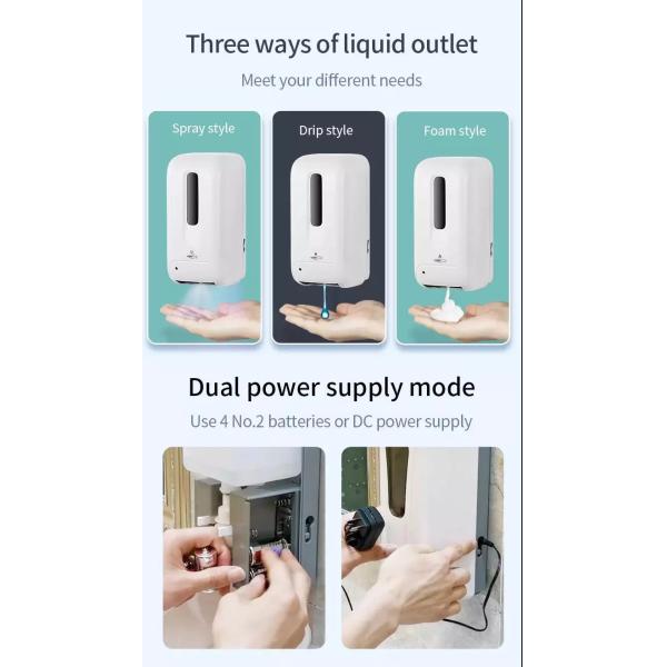 Office School Table Stand ABS Automatic Touchless Soap Dispenser