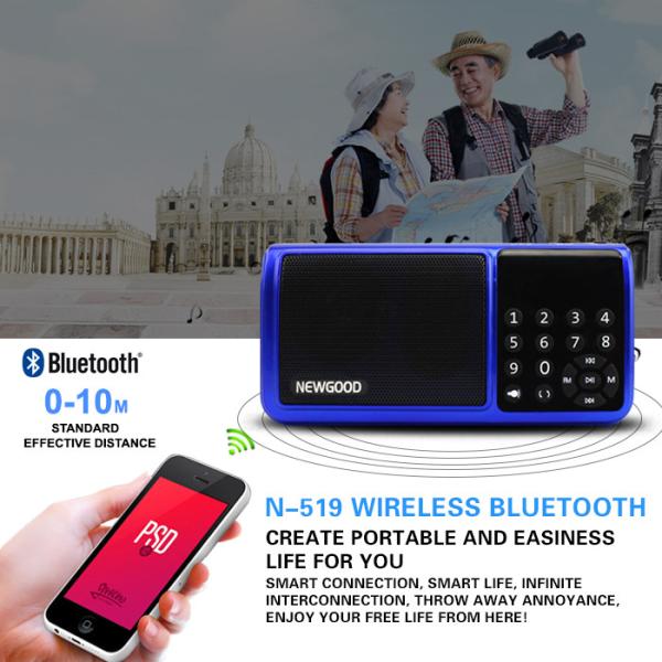 Cheap Bluetooth Hifi portable mp3 music player speaker with FM radio for sale