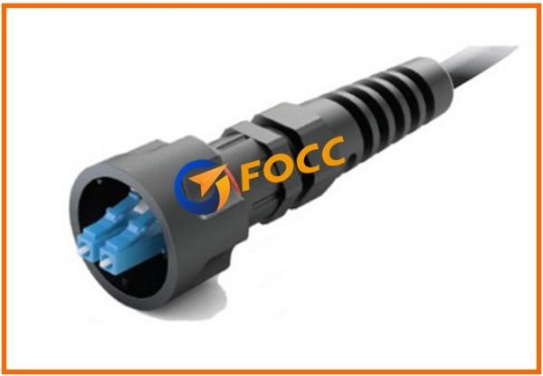 Cheap Heavy Duty Strain Relief LC Fiber Optic Connector Of Industrial Plug Housing for sale