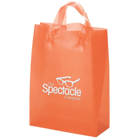 Shopping Hdpe / PE Plastic Bag With Handle Colorful OEM Design Printing Logo