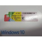 China Original Win 10 Pro License Key , COA License Sticker With Microsoft Safety Code for sale