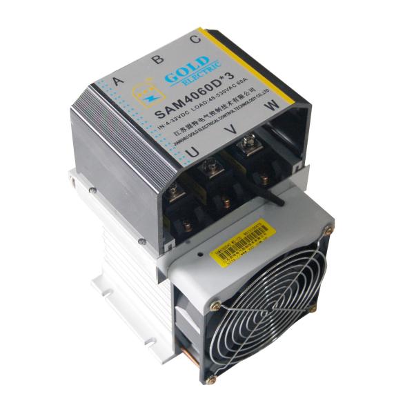 Cheap 60A 225mm Single Phase Solid State Relay Switch Temperature Exorbitant Prevent for sale