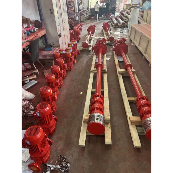 Vertical Turbine Fire Pump Emergency Fire Water Pump System Long Shaft