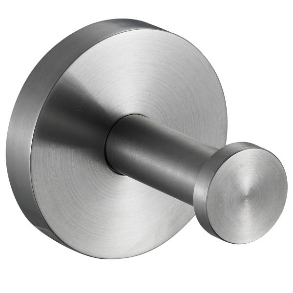 Cheap Stainless Steel Single Robe Hook Chrome Satin Bedroom Wall Mount Coat Hanger for sale