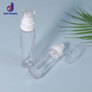 Customized Blue Cosmetic Bottles 60ml 100ml Transparent Plastic Bottle For Mist