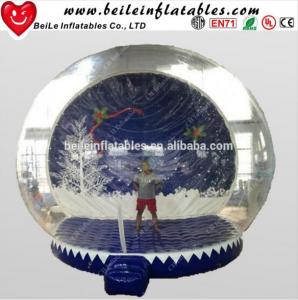 Best HOT Giant Inflatable Christmas Ornaments Ball Snow Globe for Outdoor Advertising wholesale
