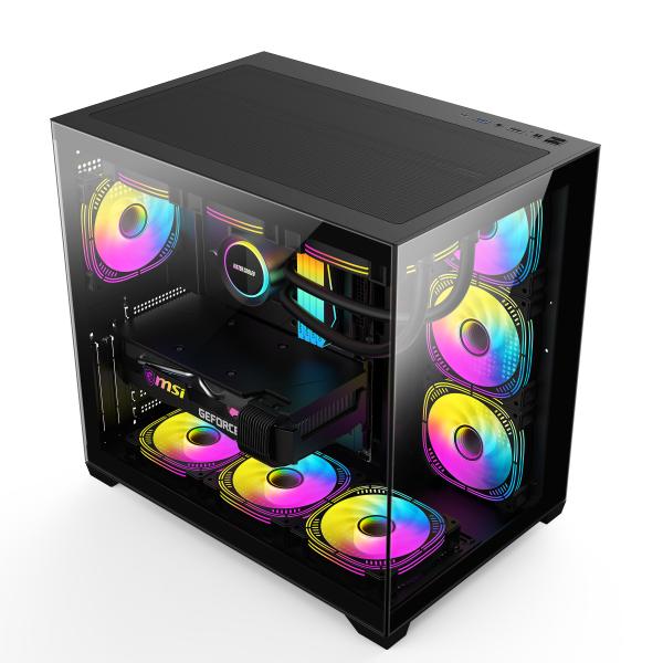 Modern Chassis Computer Case With Good Ventilation Ample Internal Space Efficient Cooling In Gaming And High Perform PCs