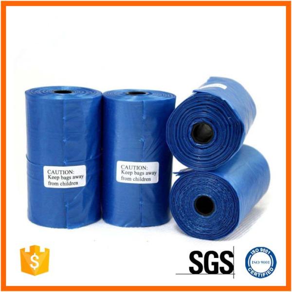 Black Extra Strong HDPE OEM Plastic Garbage Bags Recyclable Custom Printed
