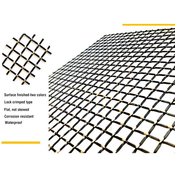 Locked crimped Type Stainless Steel Architectural Wire Mesh For Furniture Design
