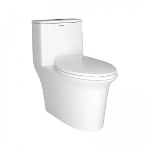 Best Toilet Bathroom S-Tray 300mm Siphonic Ceramic One Piece Toilet Water Tank Flush Closestool wholesale
