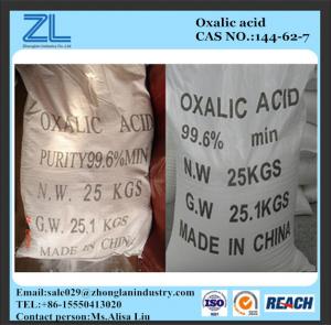China oxalic acid 99.6% white crystalline powder CAS No: 144-67-2 on sale
