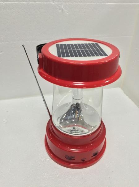 High quality portable solar led lantern with AM, FM radio, solar camping lantern for cheap sale
