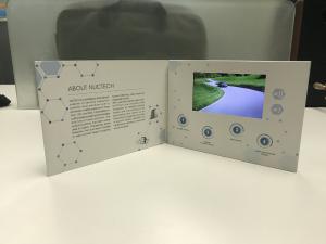 Best Paper craft  5inch LCD screen Video Brochure business promotional card  Brandng with video company introduction wholesale