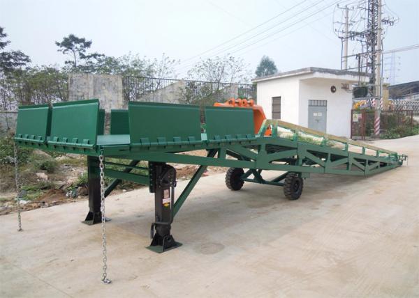 Cheap Q235B Three Side 10 Tons Mobile Dock Ramp For Container Loading for sale