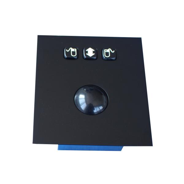 Black Industrial Trackball Pointing Device / kiosk trackball abrasion -