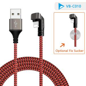 Game U L Shape USB Cable 8 Pin for iPad iPhone Zinc Aluminum Alloy Housing