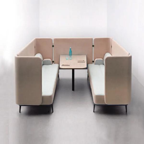 1.8M Office Furniture Sofa Modular Privacy Fabrics For Living Room