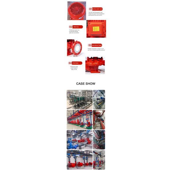 220V Fire Booster Pump System 1.5-200kW for Fire Protection