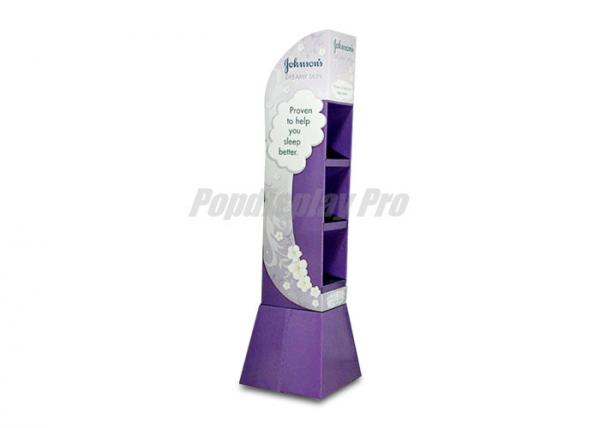 Cheap Advertising Cardboard Point Of Sale Display Units Elegant With Square False Base for sale