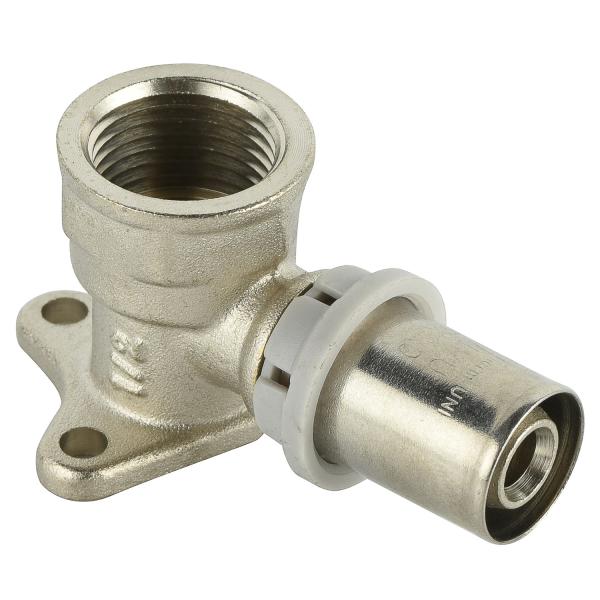 Brass press pipe fitting straight female connector for pex al pex water heating plumbing fittings