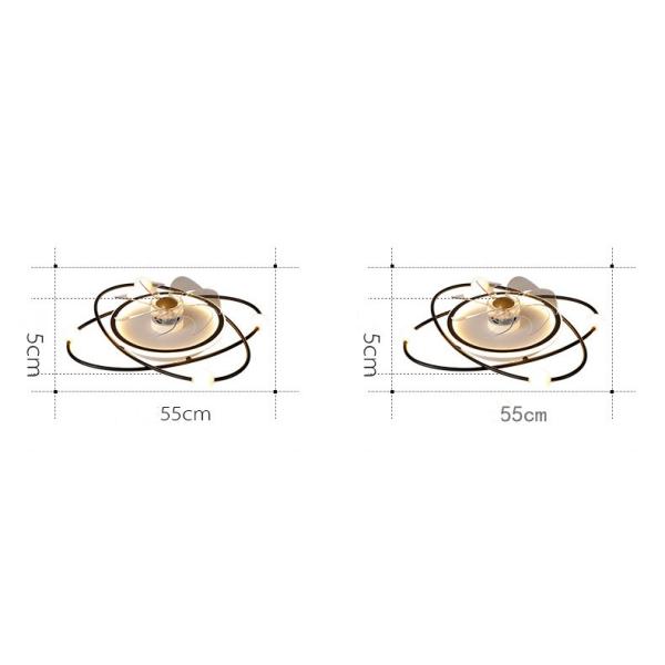 Modern Simple Invisible Silent Fan Lights Dining Room Living Room Ceiling Fan Lights