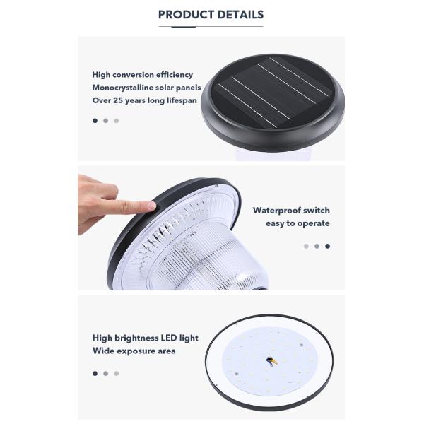 Customized Garden Solar Powered Lawn Light With 3.2V 8000mAh Battery