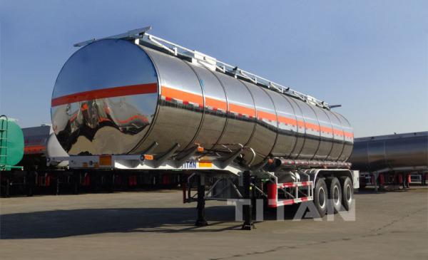  stainless aluminum steel fuel tanks trailer for sale