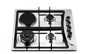 Best Four Burners Gas Oven And Hob , Gas Top Electric Oven 201 Stainless Steel Panel wholesale