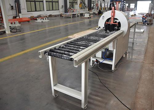 Cheap Aluminum Profile 5m/min Orbital Wrapping Machine PLC control for sale
