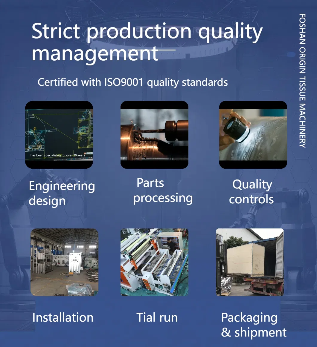 Facial Tissue Making Machine Semi Automatic Production Line