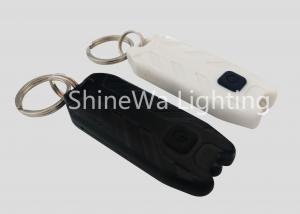 China 20 Lumen Small Led Pocket Flashlight Black And White Brightest With Keychain on sale