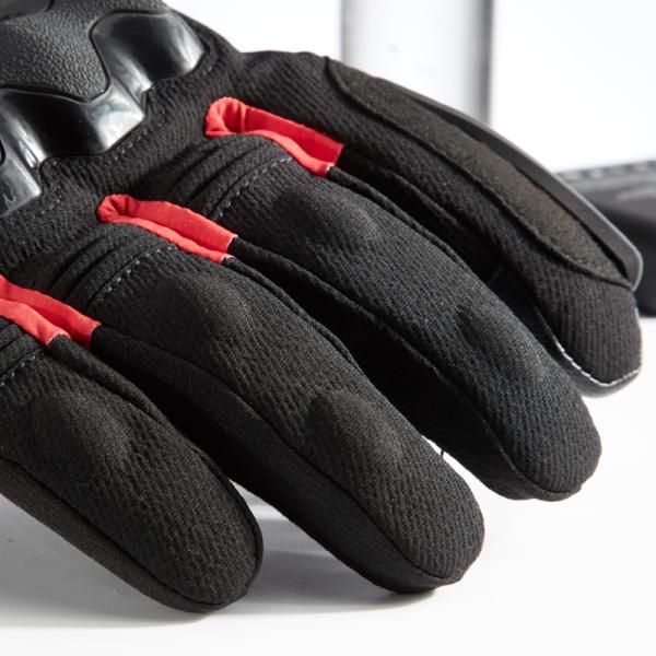 Battery Liner Leather Heated Rechargeable Motorcycle Gloves Breathable