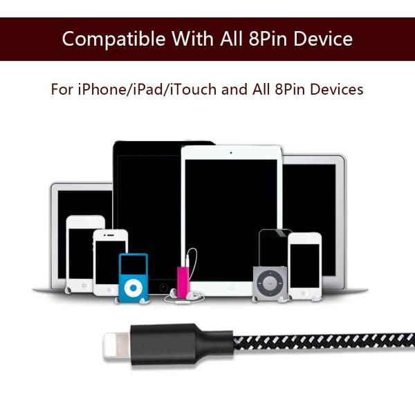 Slim Iphone 6 Data Cable Colorful 1M 2M 3M Customized ROHS Certificate