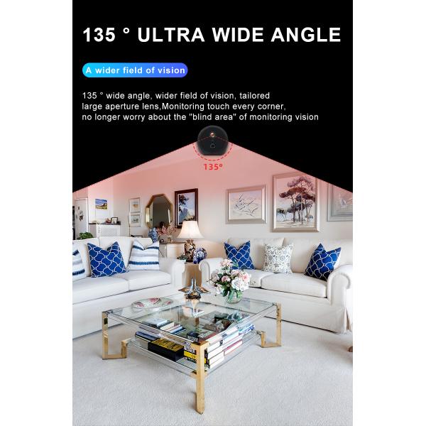 Vandal Proof Tuya App Camera IR 10M Full HD Smart Camera Black