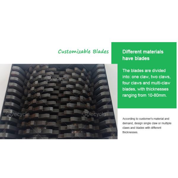Customized Design Double Shaft Shredder Palm Shells Small Shredding Crusher