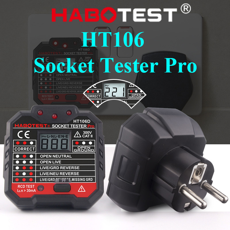Best LCD Display Plug Socket Tester , CE Electric Socket Tester wholesale