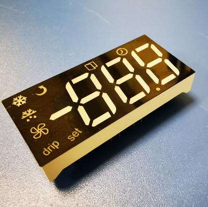 Cheap Customized multicolour Triple Digit 7 Segment LED Display Module for Refrigerator Control Panel for sale