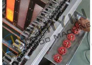 Electric heating automatic speed adjustable barbecue machine 64-104 string batch barbecue