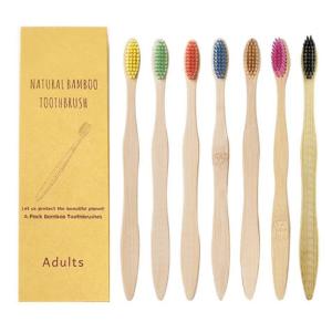 China Natural Charcoal Biodegradable Bamboo Toothbrush Soft Bristles on sale
