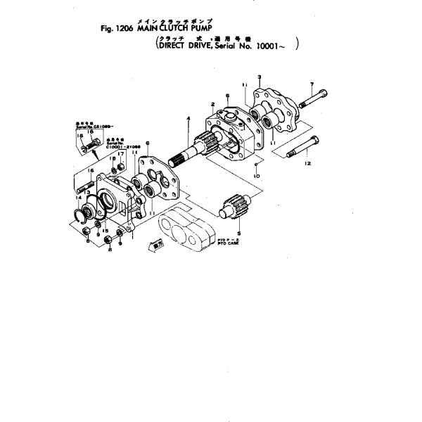 07431-11100 0743111100 For Komatsu D80A-12 D80P-12 BULLDOZERS Hydraulic Gear pumps Piston Pump STEERING AND TRANSMISSION OIL PUMP HYDRAULIC PUMP PUMP