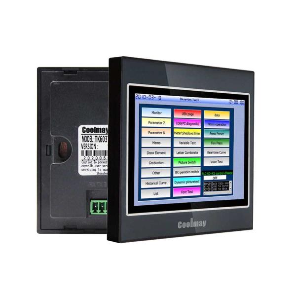 408MHz 3.5 Inch HMI Control Panel RS485 Modbus RTU Human Machine