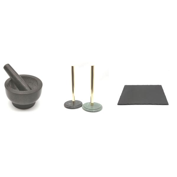 Natural Marble Stone Mortar And Pestle Set Kitchen Spices Grinder