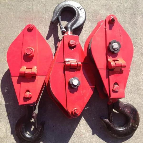 Single Sheave Snatch Pulley Block Open Type Wire Winch Use