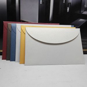 Best Western-style customized envelopes thickening pearl paper round flap wholesale
