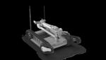 Remotely operated tracked explosive-detonation robot, all-terrain explosive