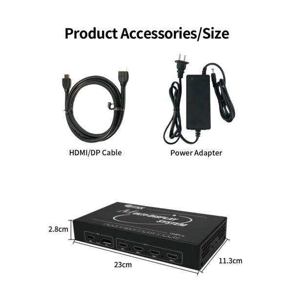 Flexible Input/Output Video Wall Controller with 7680x2160 30Hz Resolutions For Large LED/LCD Displays